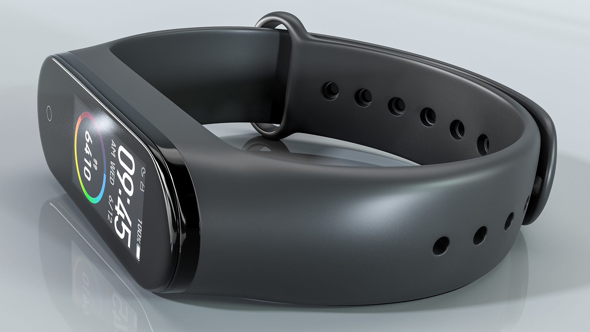 3D Xiaomi Mi Smart Band 4 Fitness Tracker model
