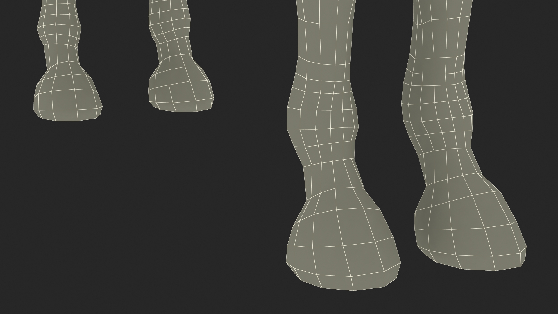 3D Friesian Horse Fur model