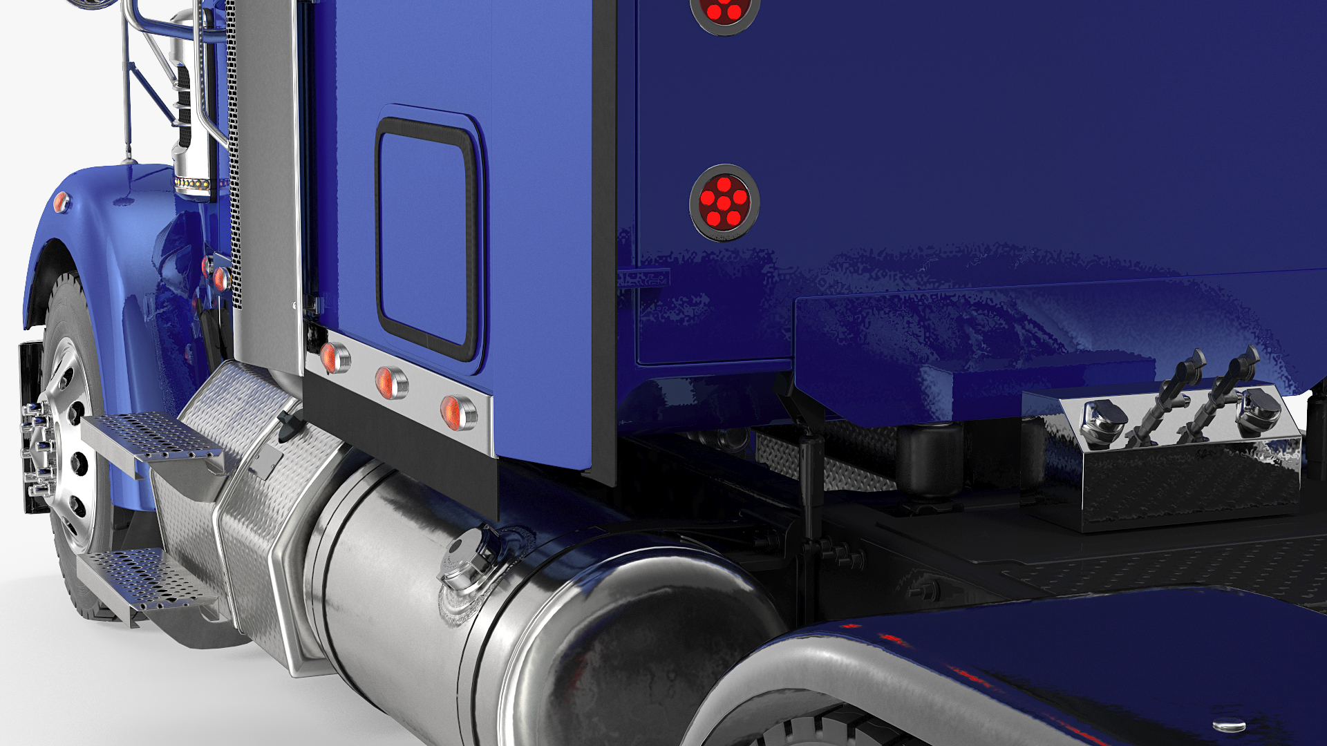 3D Heavy Duty Long Hood Truck