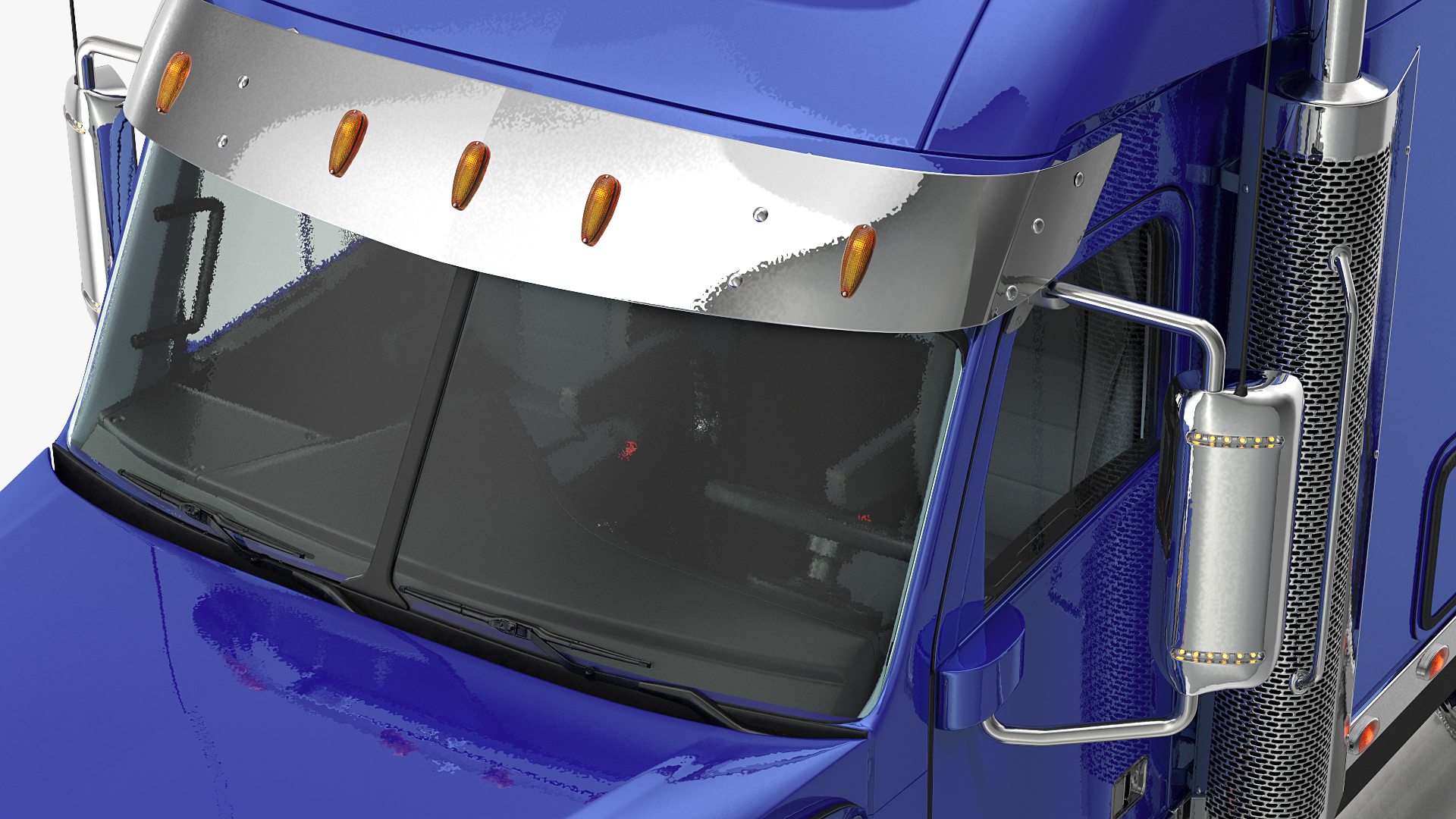 3D Heavy Duty Long Hood Truck