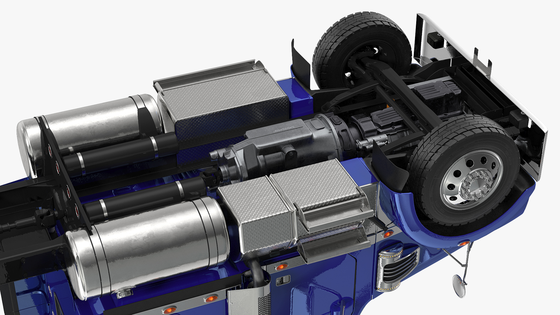 3D Heavy Duty Long Hood Truck