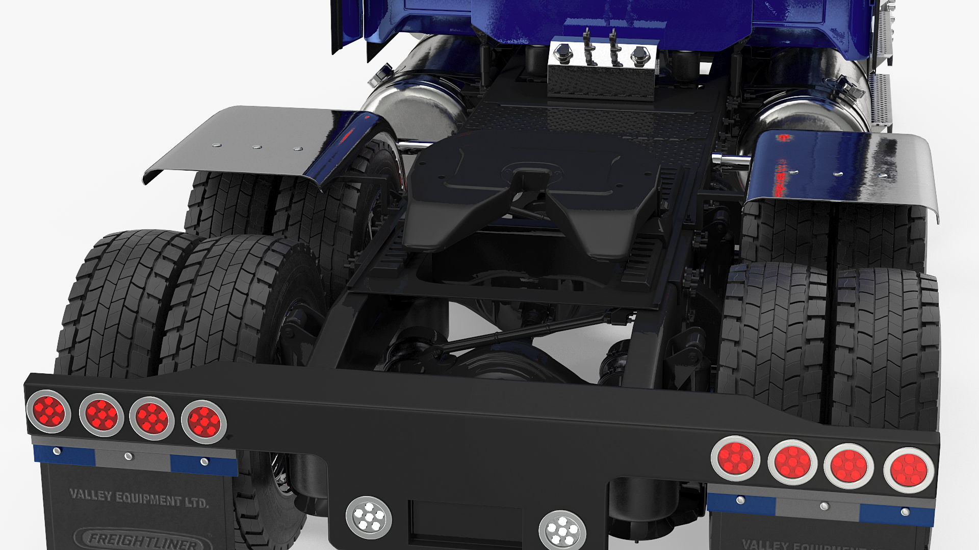 3D Heavy Duty Long Hood Truck