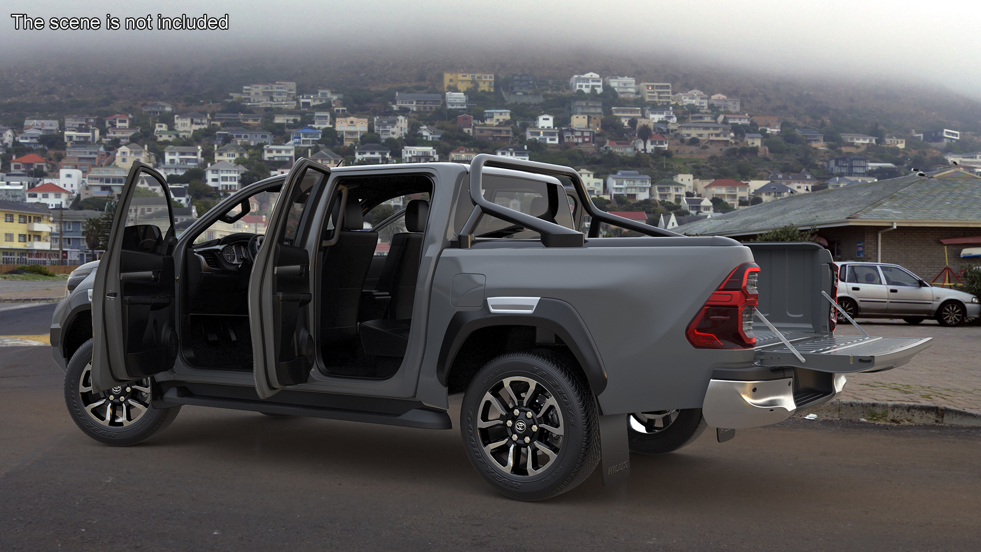 Toyota Hilux 2022 Grey 3D