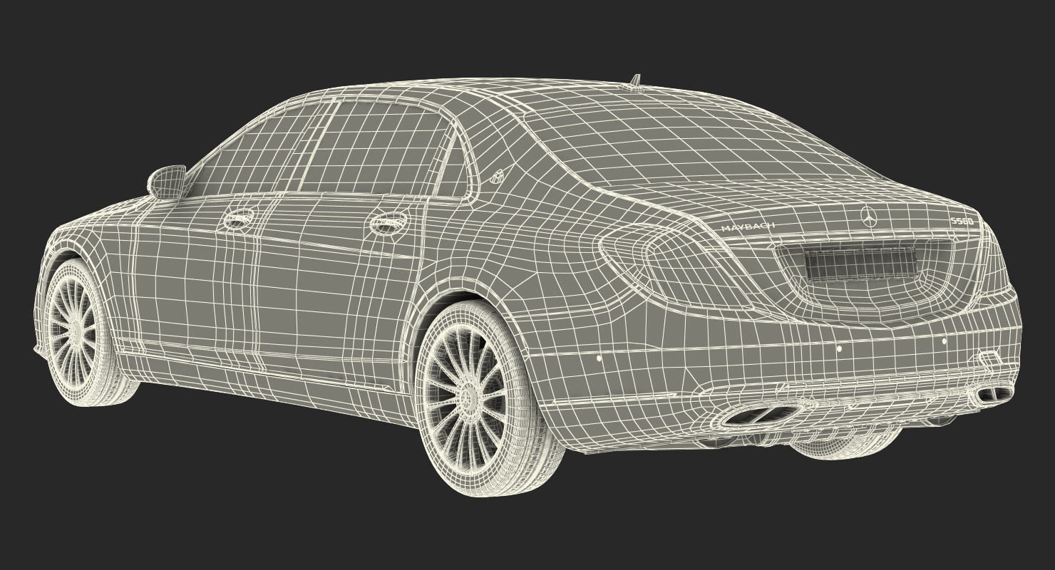 3D Mercedes Benz S560 Maybach