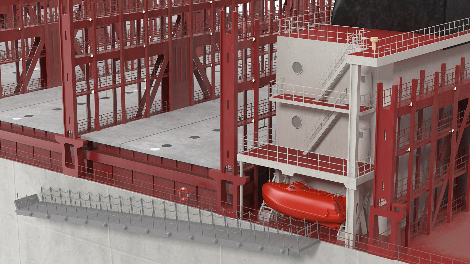 3D Ultra Large Container Vessel model