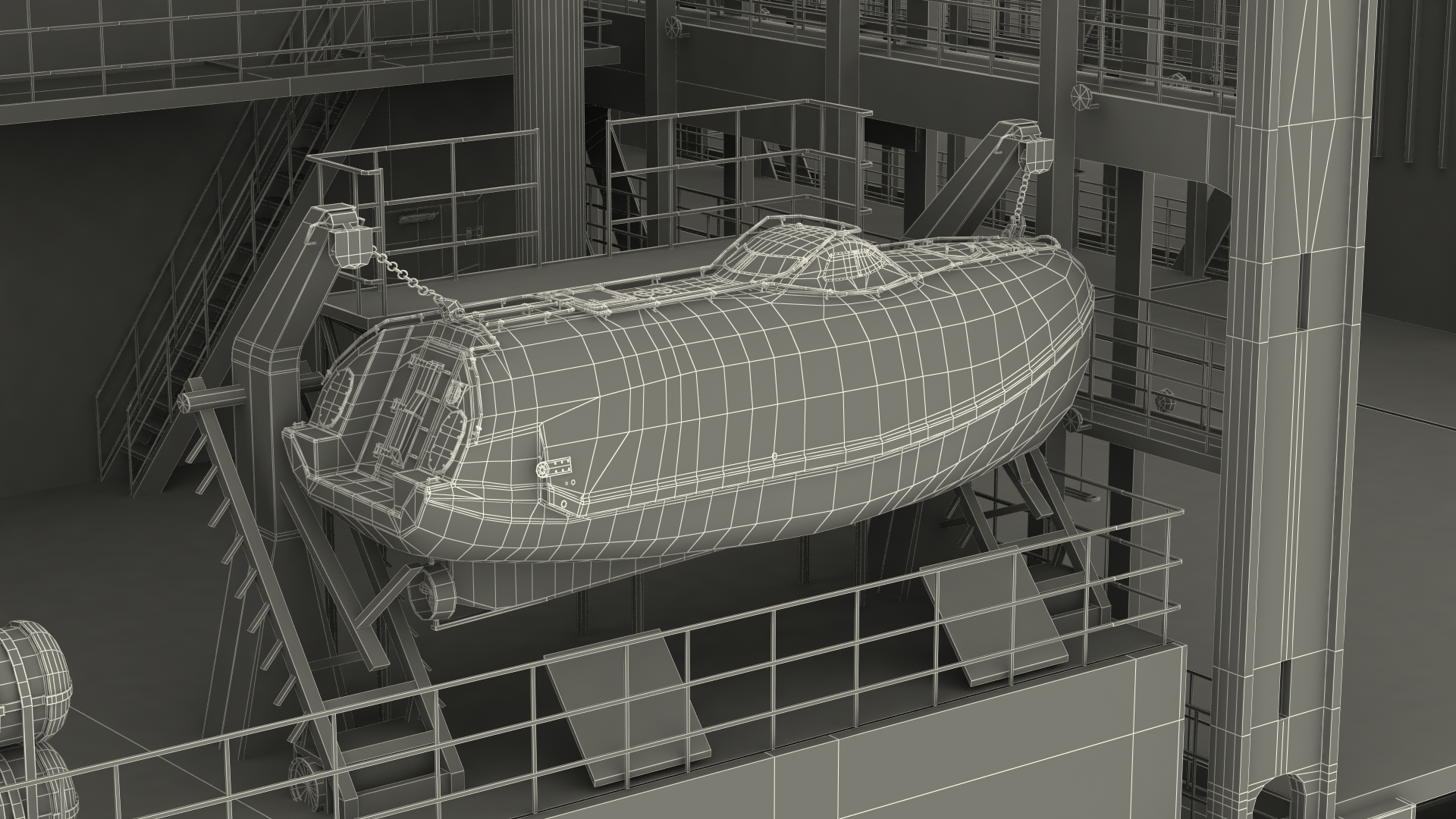3D Ultra Large Container Vessel model