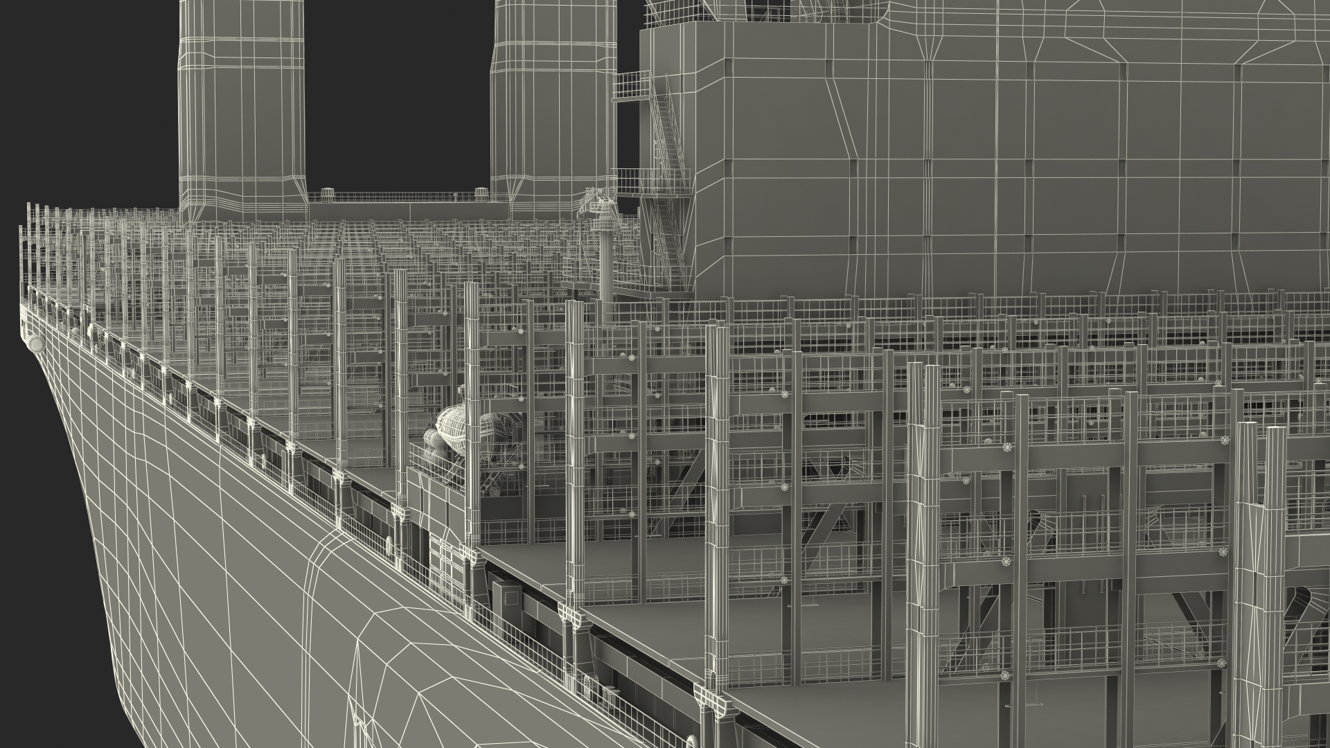 3D Ultra Large Container Vessel model