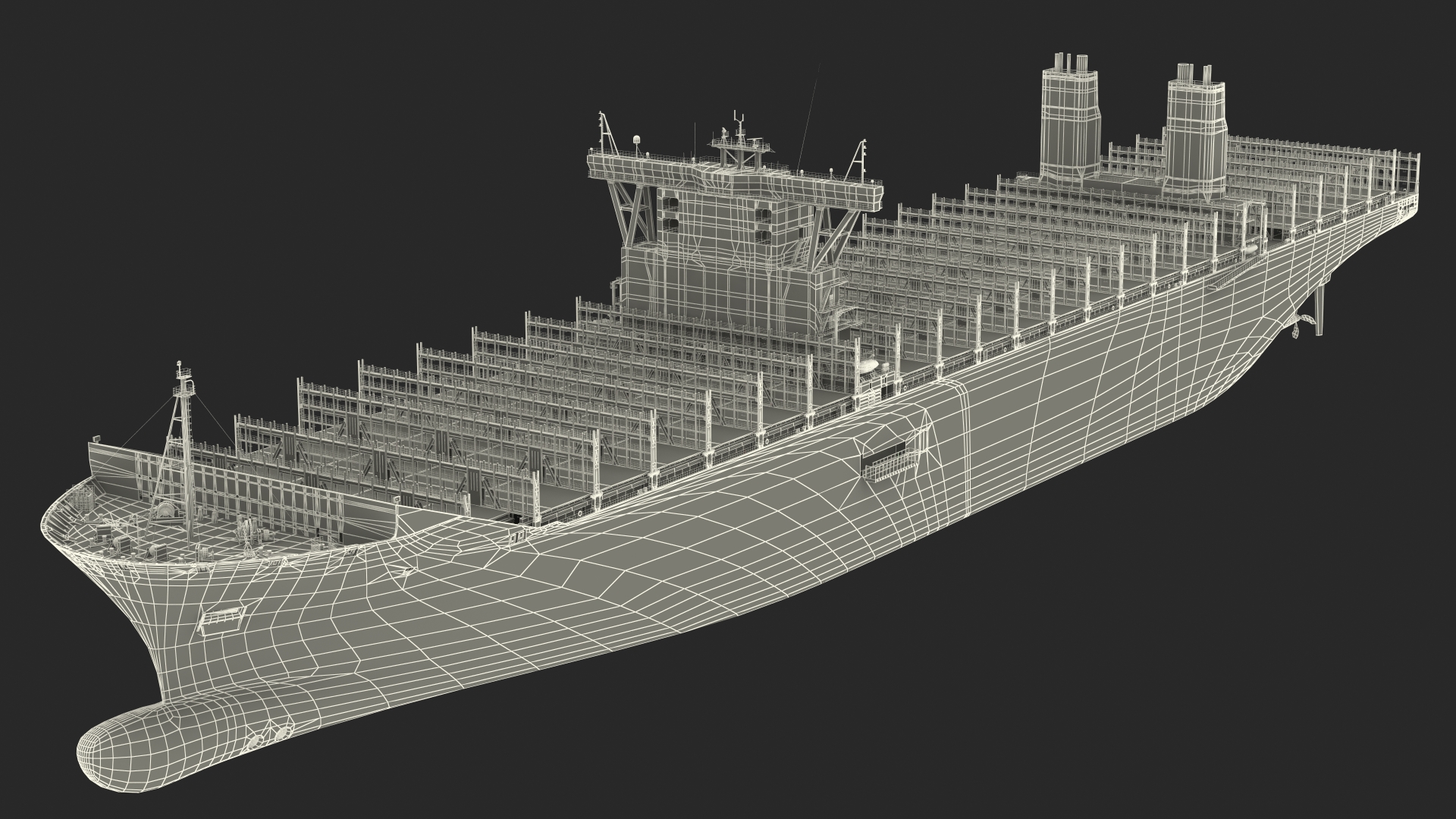 3D Ultra Large Container Vessel model