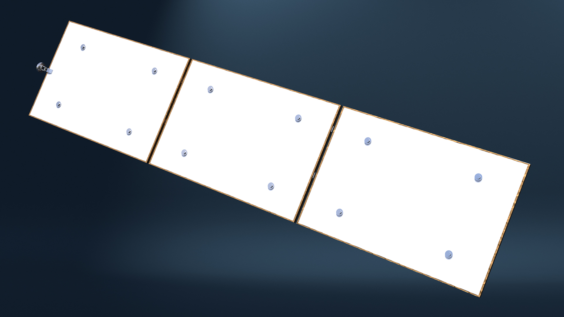 Satellite Solar Panel Array 3D