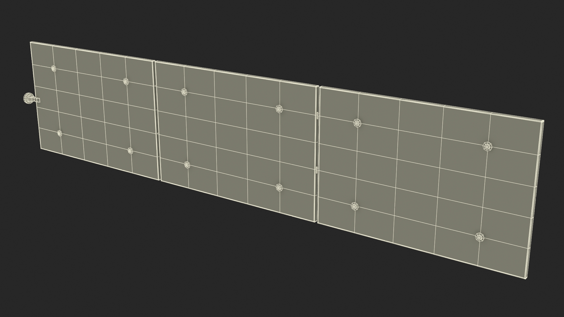 Satellite Solar Panel Array 3D