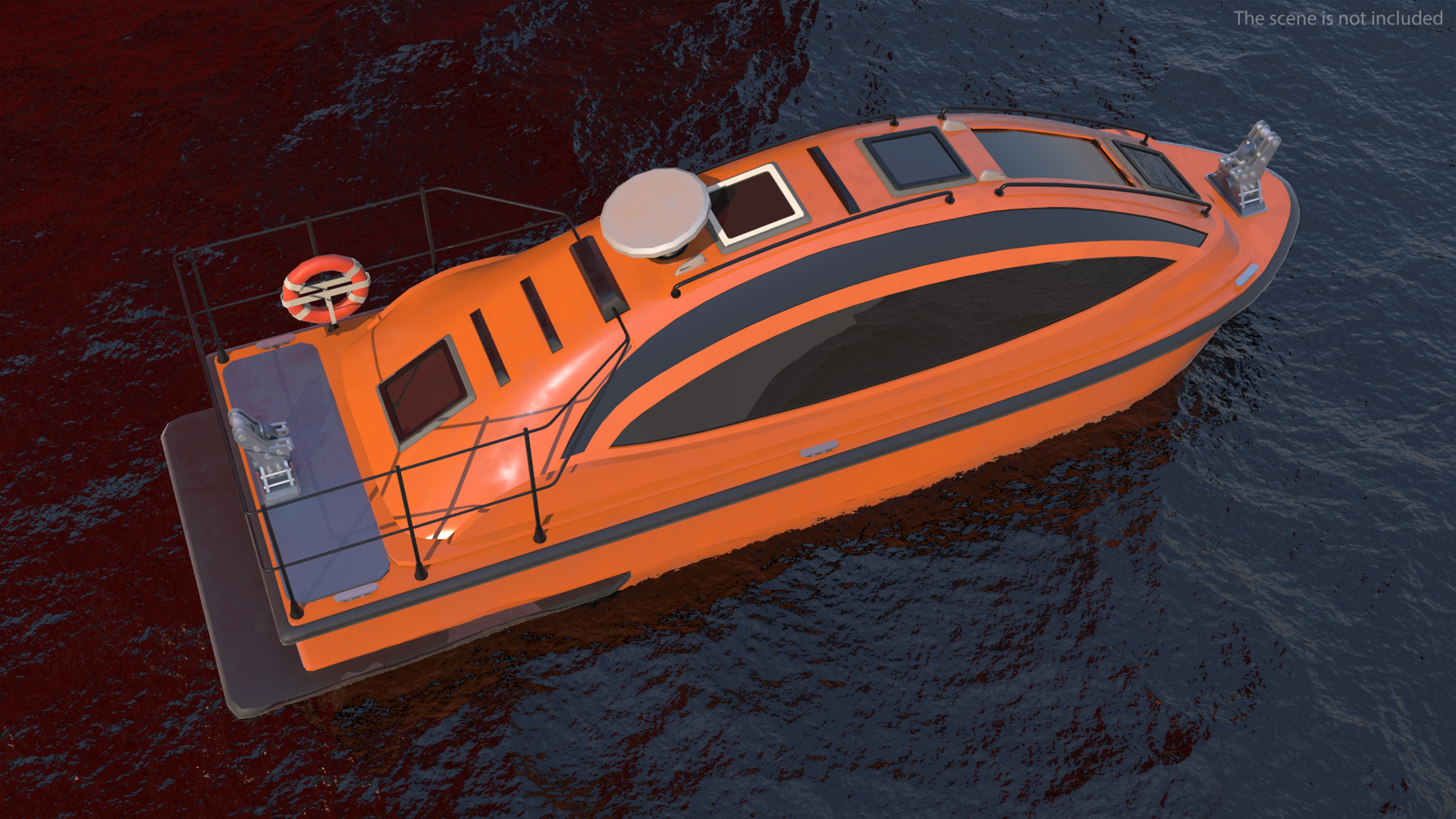 Nexans Aurora Cable Layer Vessel Rigged 3D model
