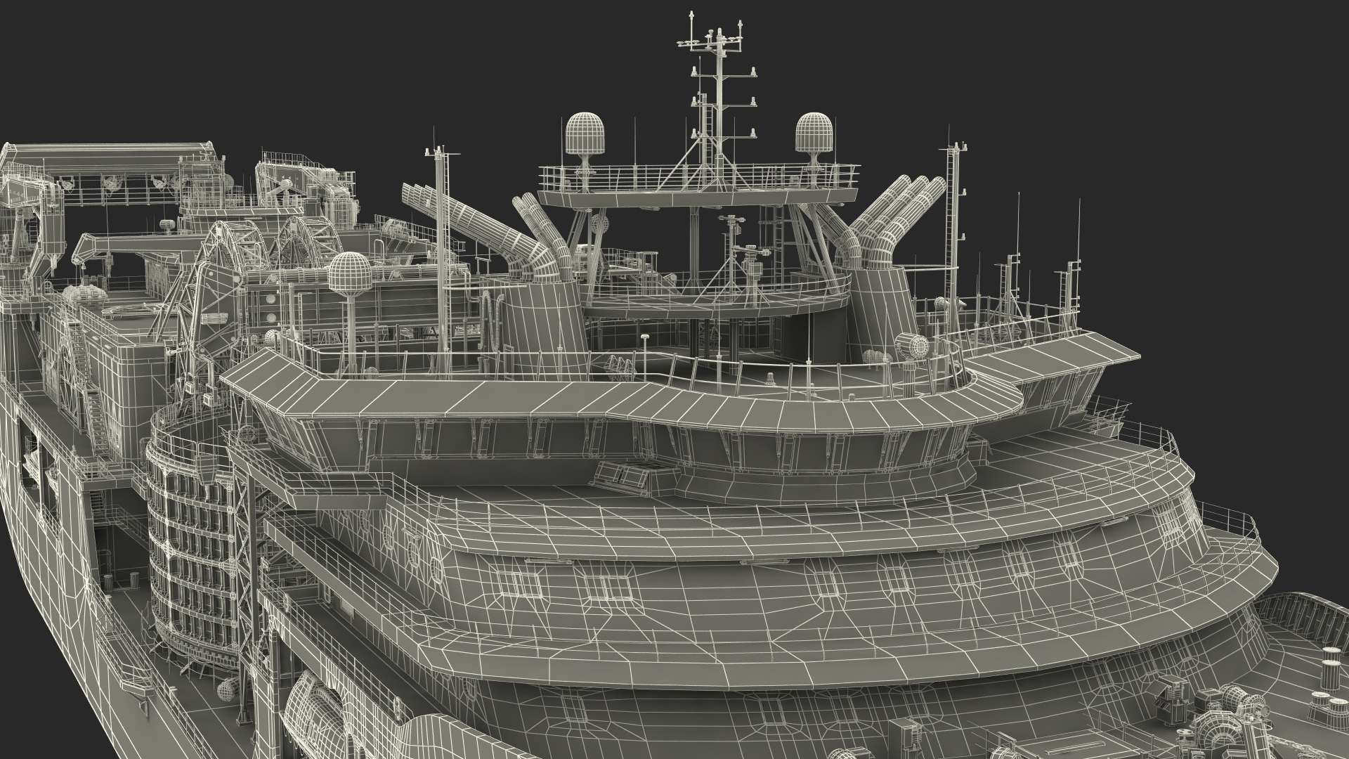 Nexans Aurora Cable Layer Vessel Rigged 3D model