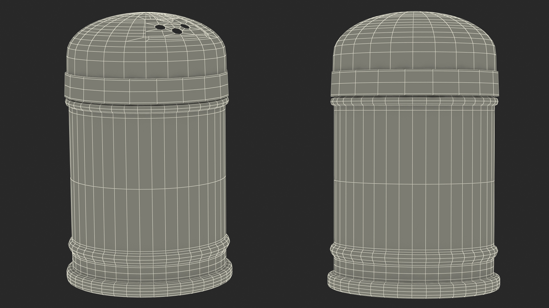 3D Wooden Toothpicks in Plastic Container model
