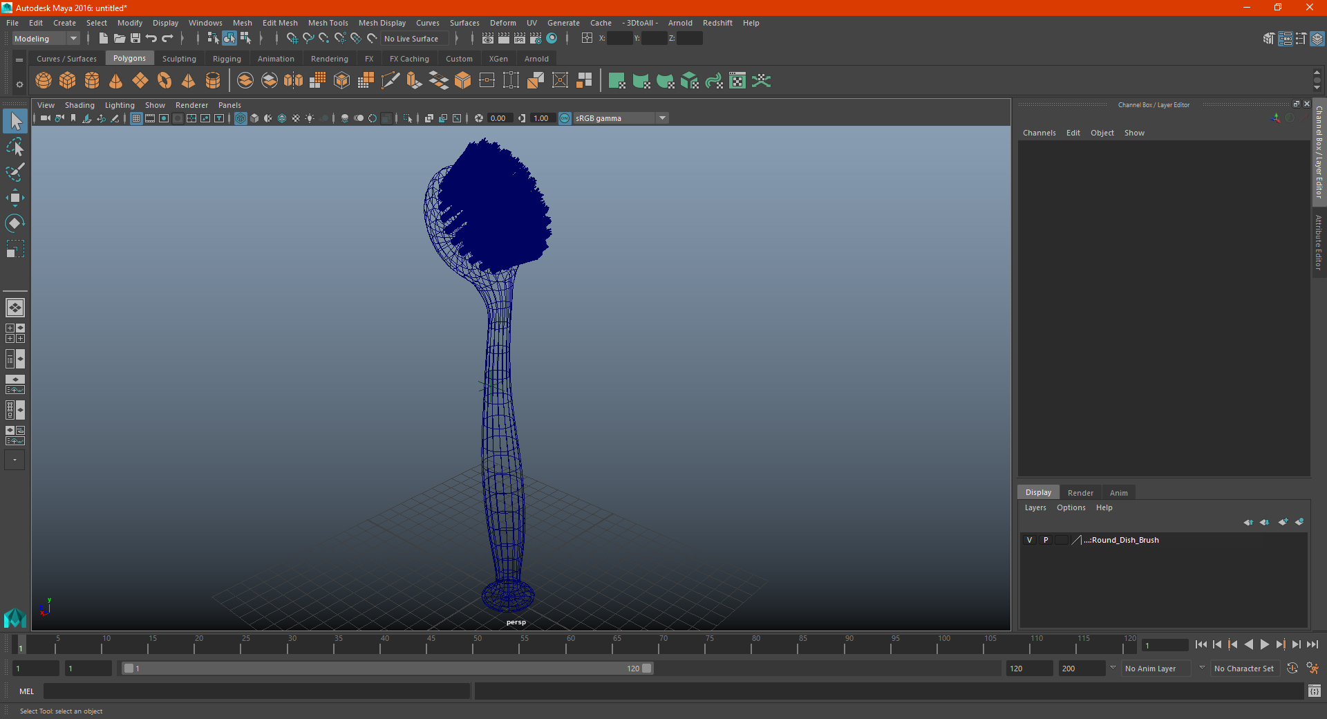 3D Round Dish Brush
