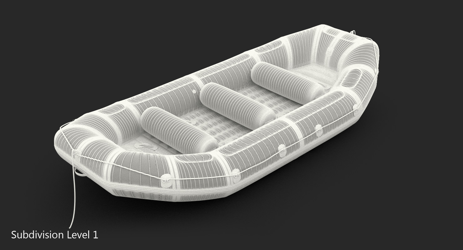 3D River Raft Generic model