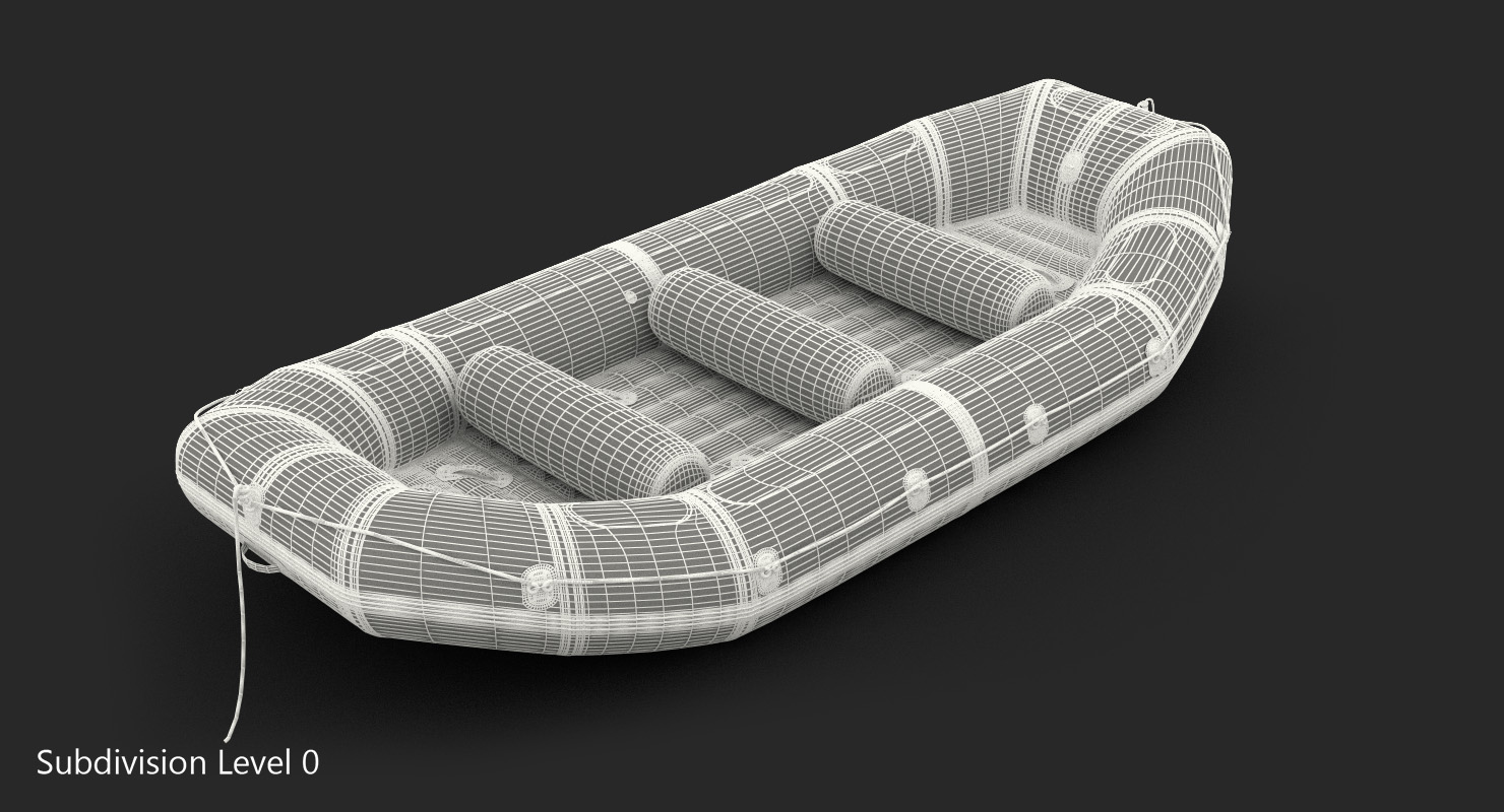 3D River Raft Generic model