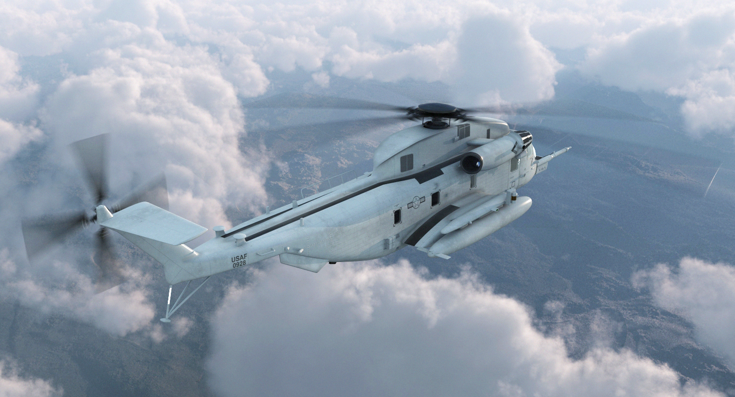 3D model Sikorsky MH 53 Pave Low Usaf Rigged