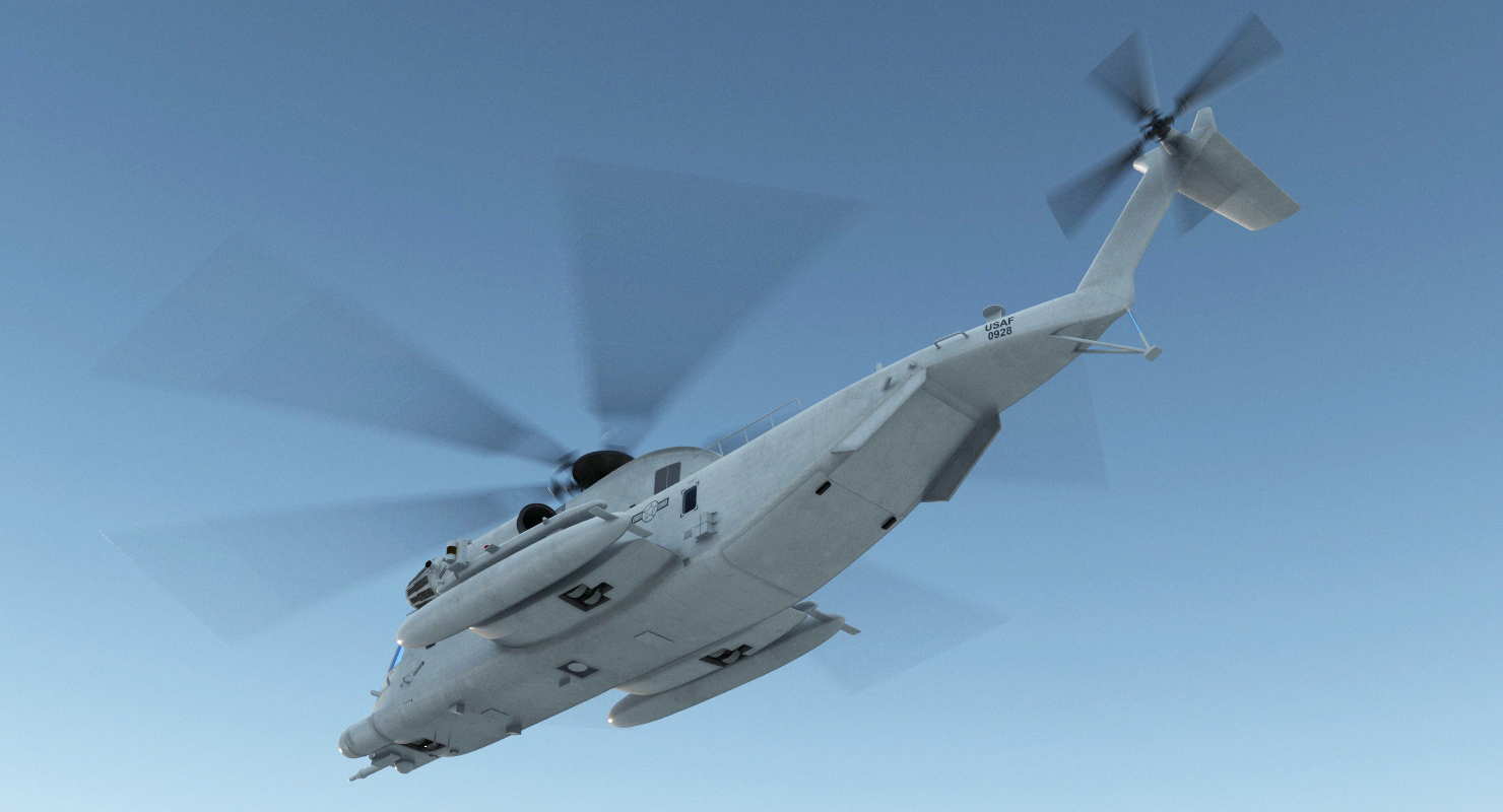 3D model Sikorsky MH 53 Pave Low Usaf Rigged