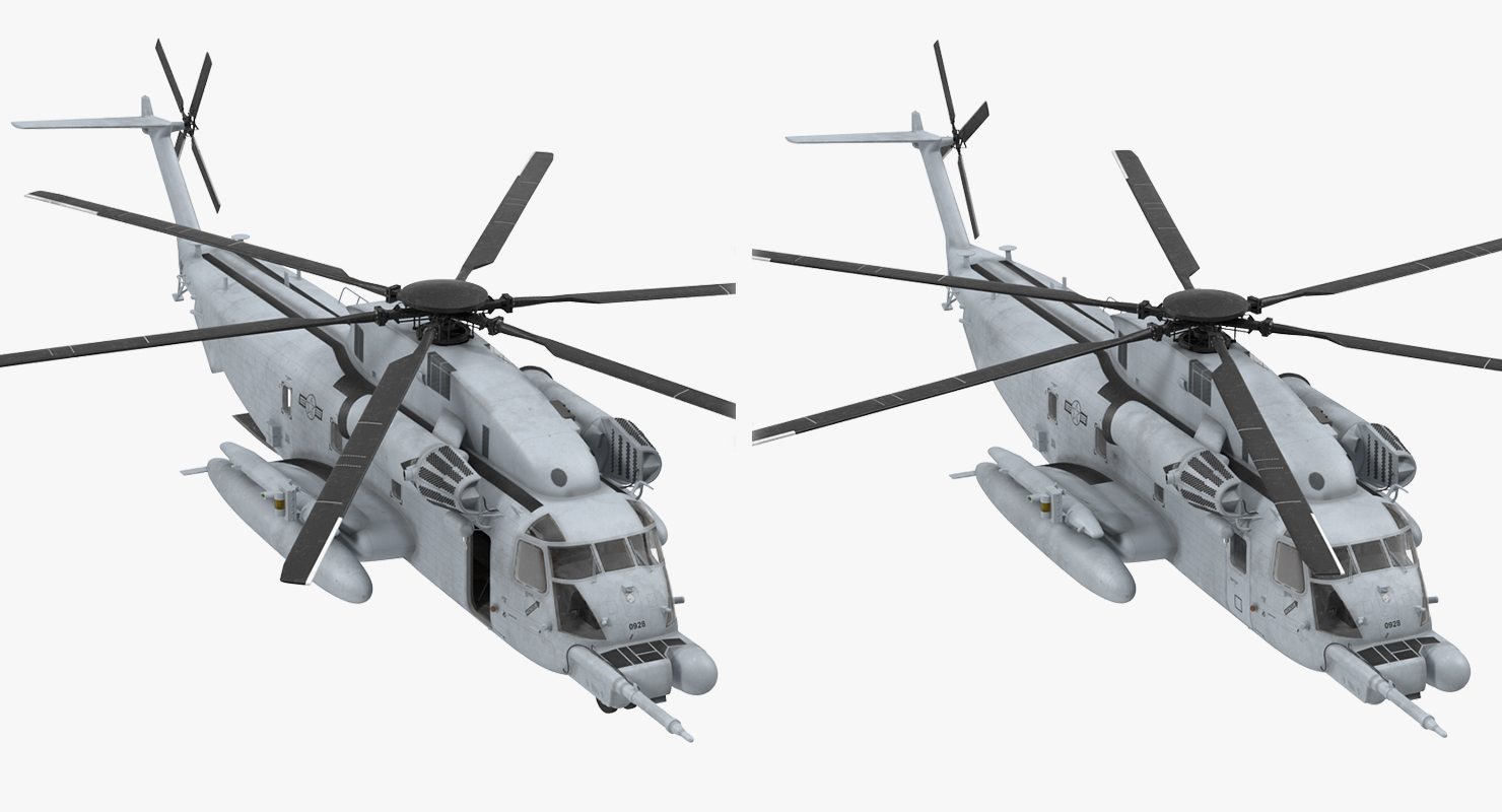 3D model Sikorsky MH 53 Pave Low Usaf Rigged