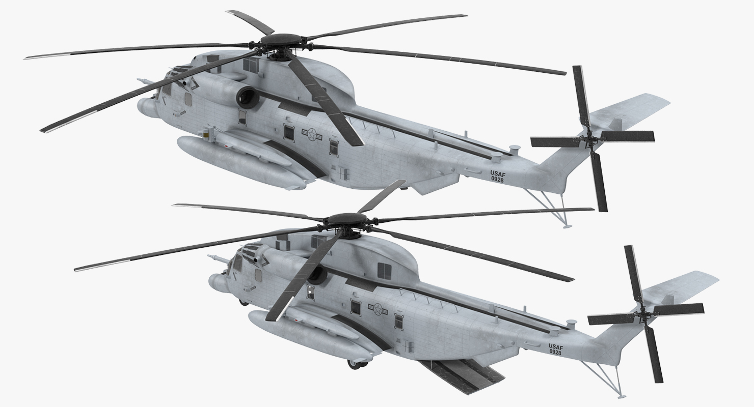 3D model Sikorsky MH 53 Pave Low Usaf Rigged