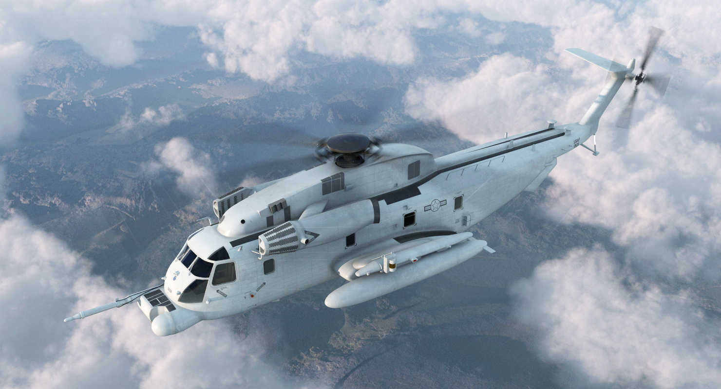3D model Sikorsky MH 53 Pave Low Usaf Rigged