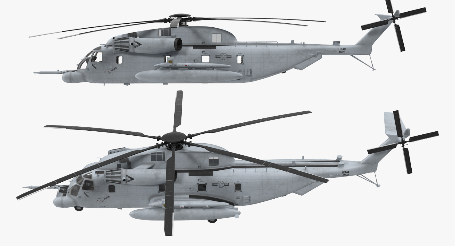 3D model Sikorsky MH 53 Pave Low Usaf Rigged