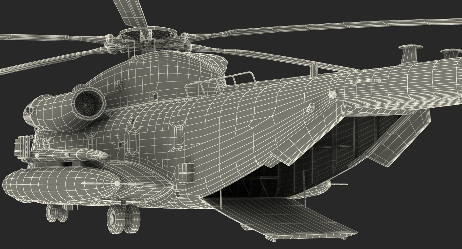 3D model Sikorsky MH 53 Pave Low Usaf Rigged