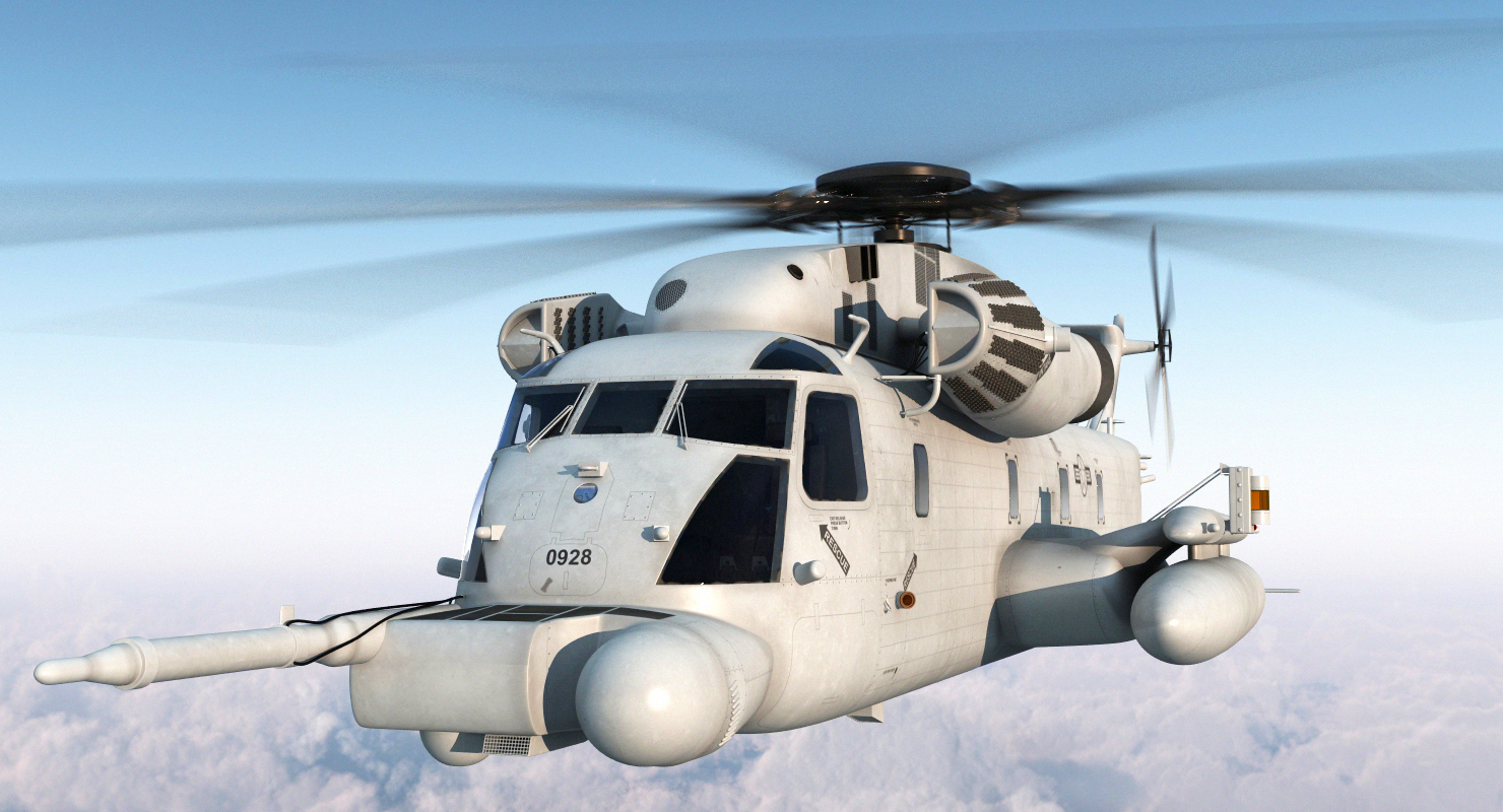 3D model Sikorsky MH 53 Pave Low Usaf Rigged