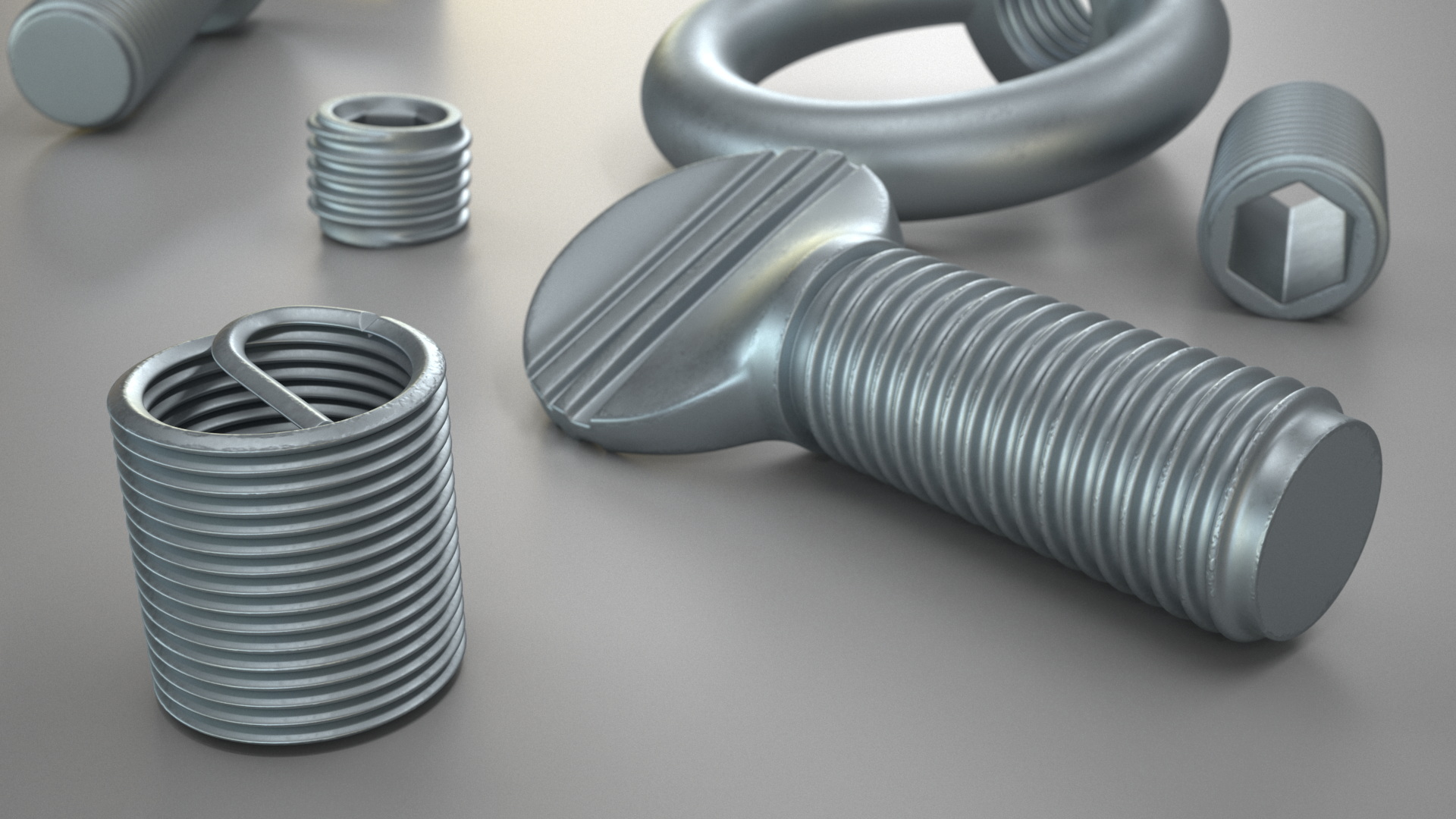 3D model Zinc Steel Screw Kit