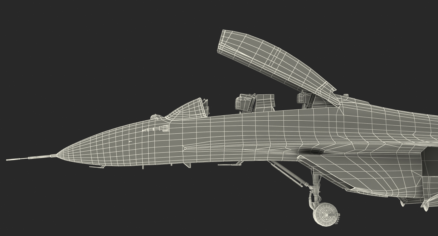 Fighter Mikoyan MiG 35 or Fulcrum F Rigged 3D
