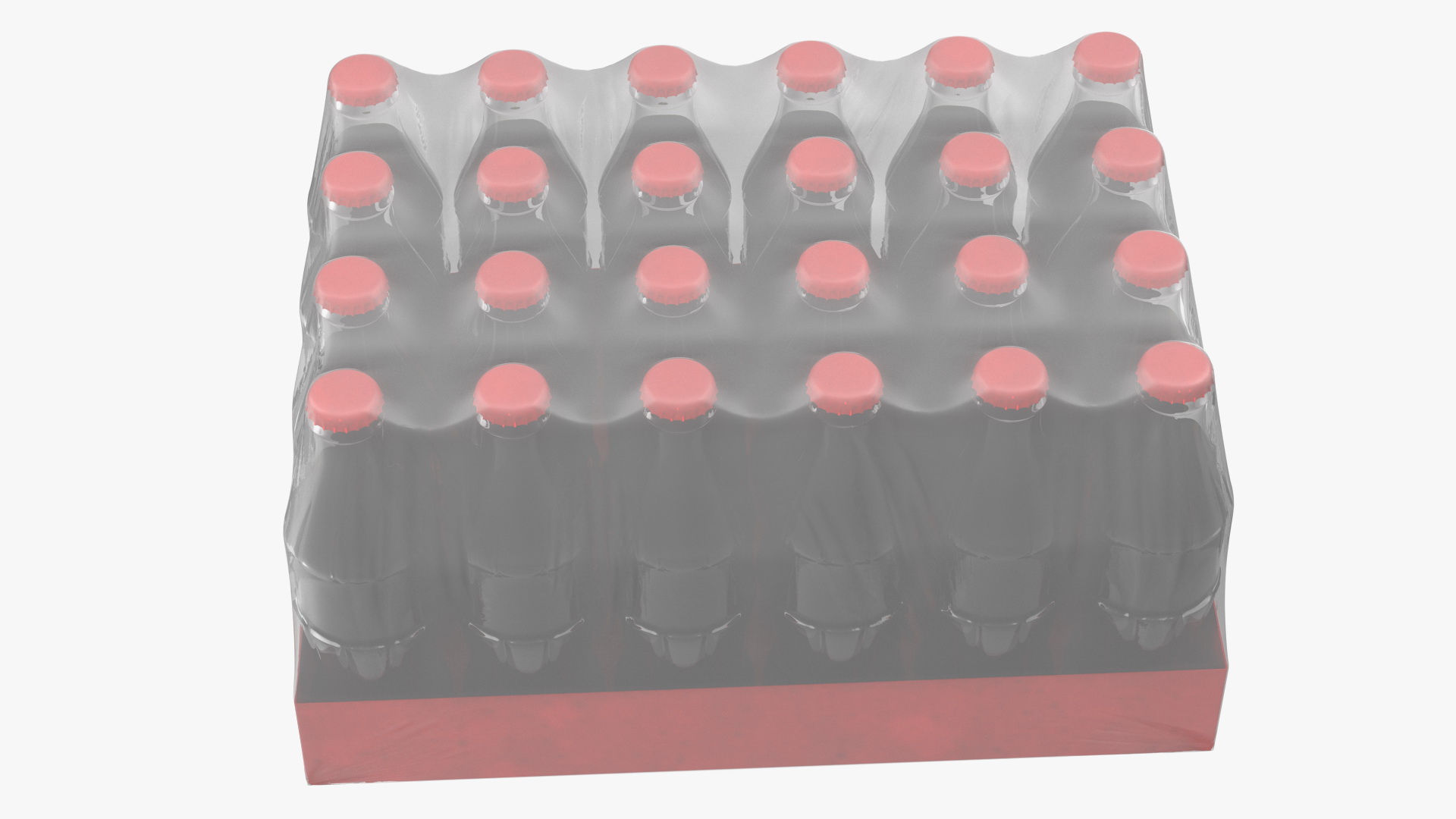 3D model 24 Soda Glass Bottle Case