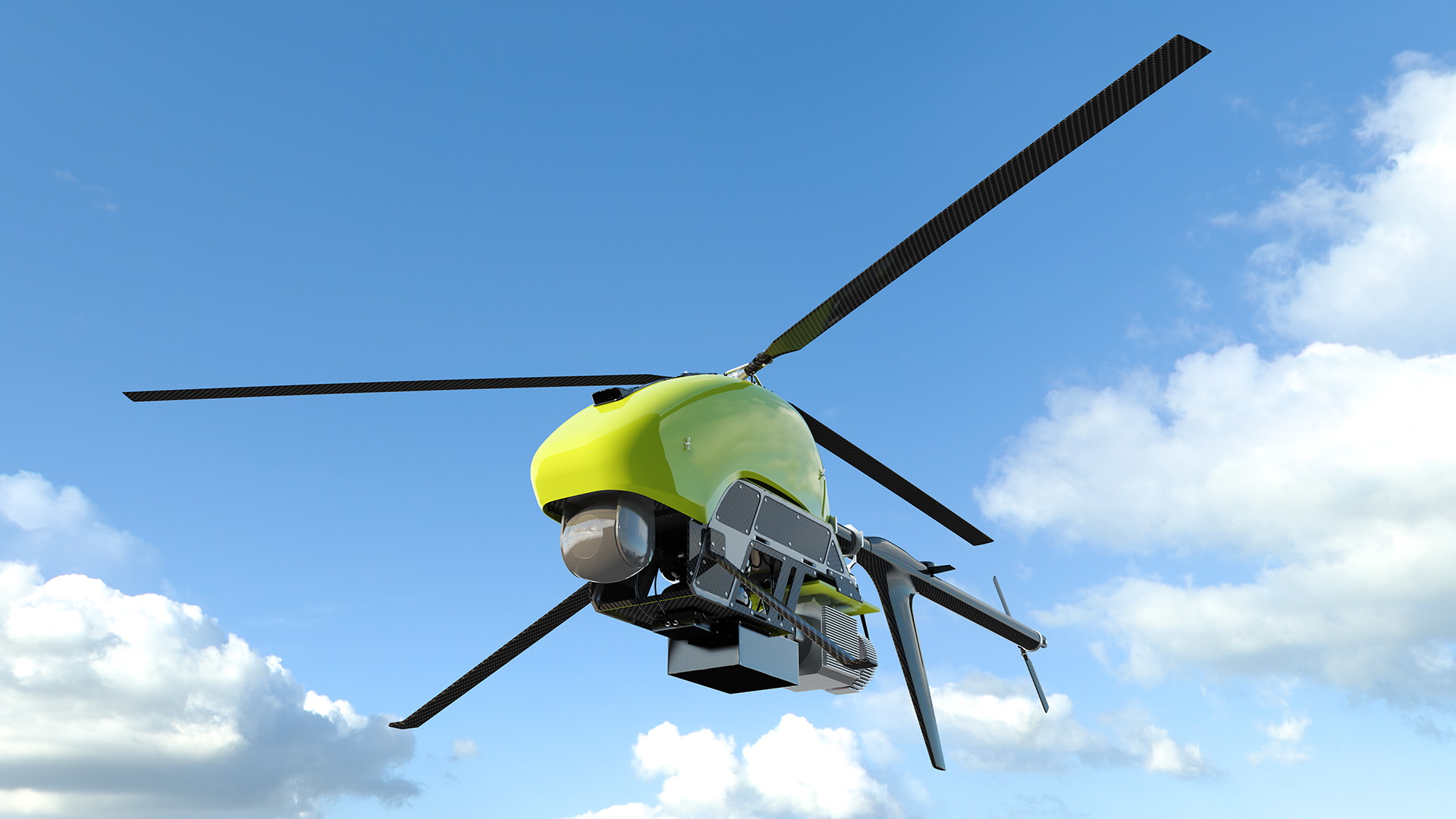 3D model Helicopter UAV Drone