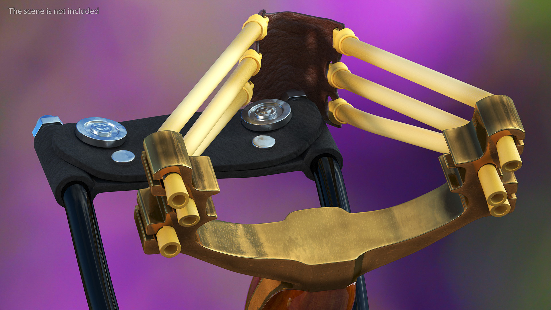 Stretched Folding Slingshot Wood 3D