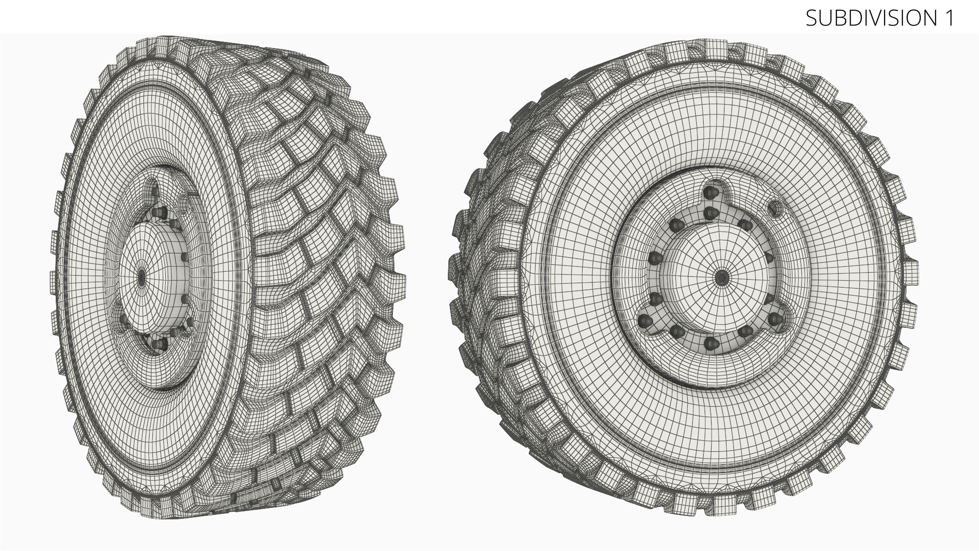 Military Truck Wheel Assembly Tire, view 9