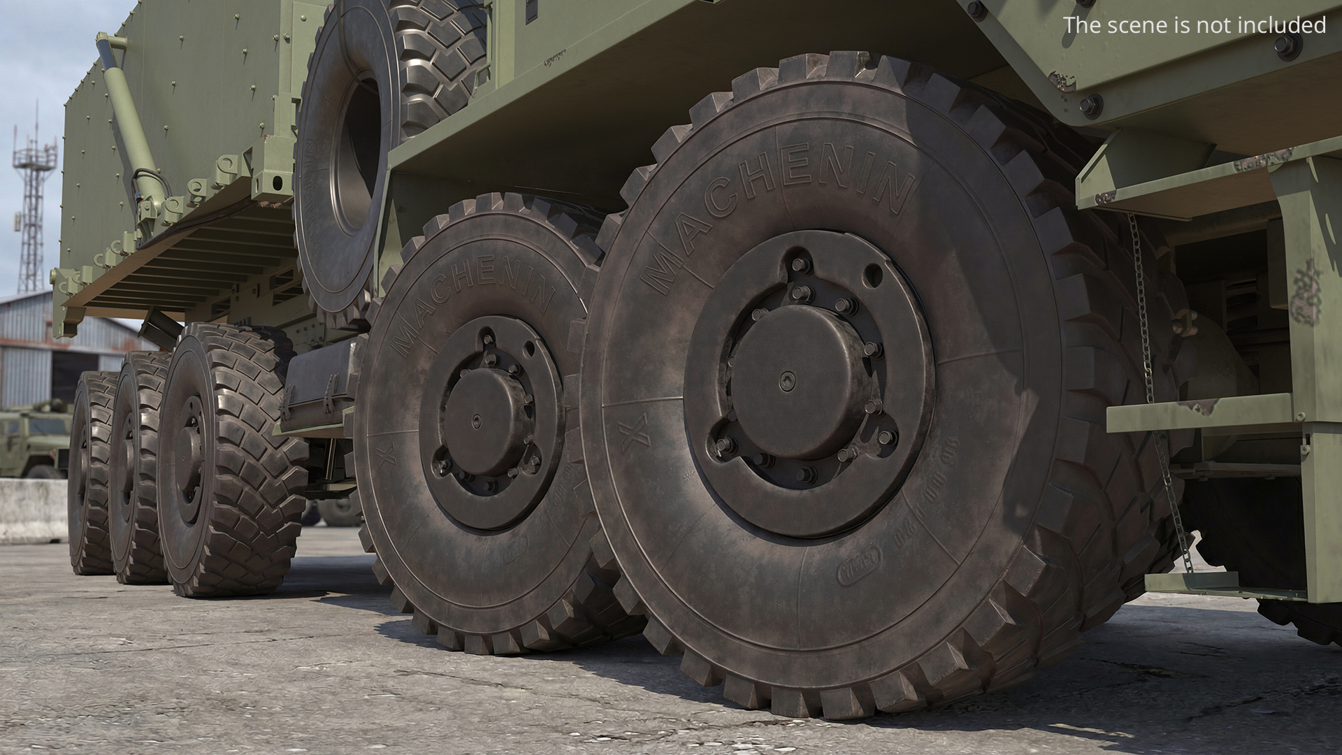 Military Truck Wheel Assembly Tire, view 2