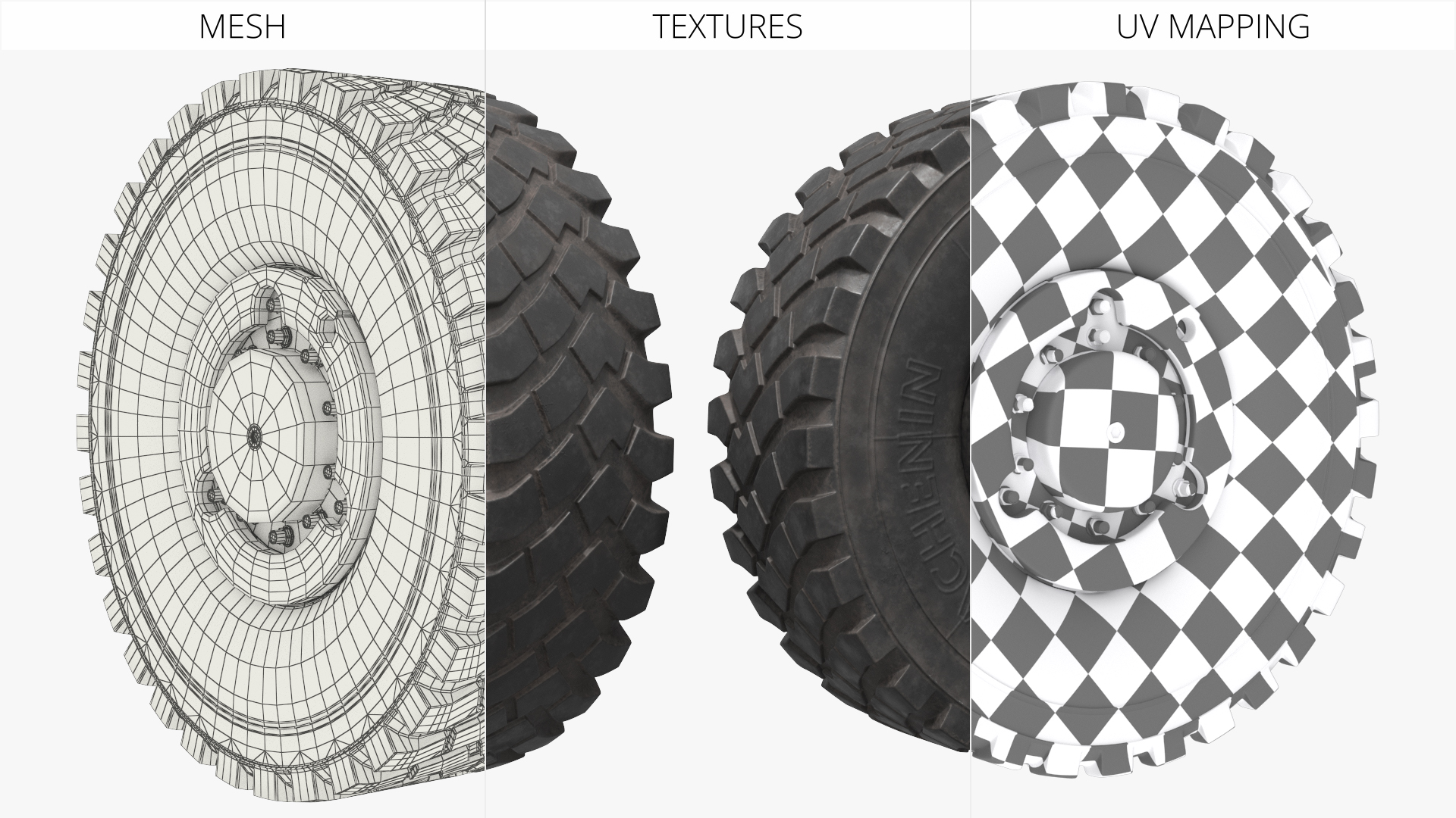 Military Truck Wheel Assembly Tire, view 7