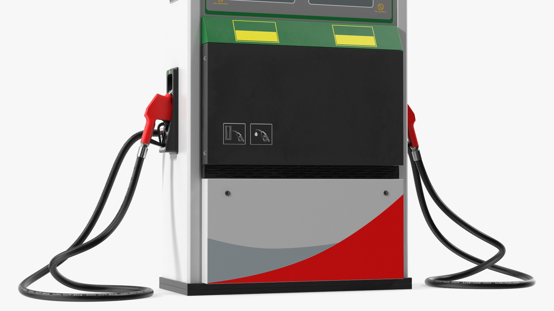 3D Gas Station with Two Nozzles model