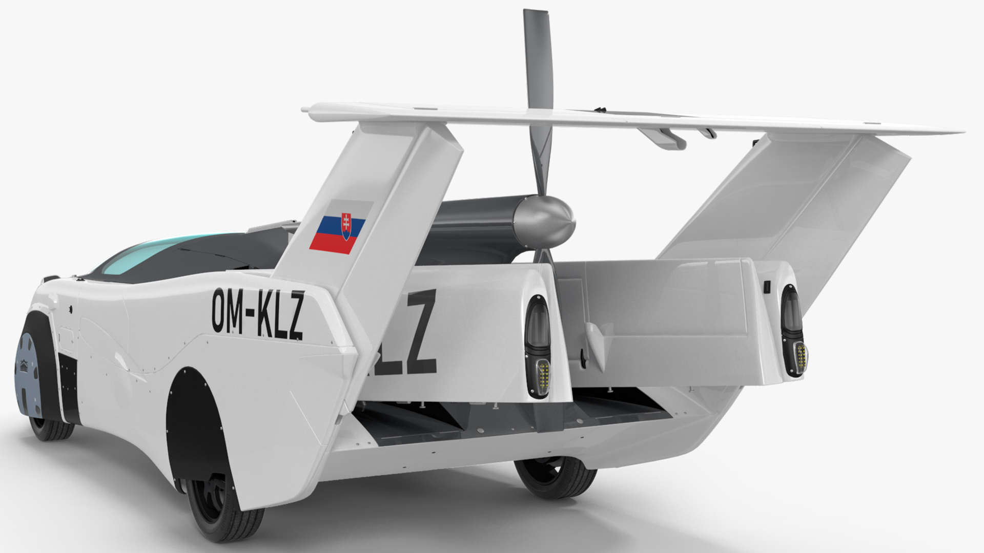 AirCar Rigged for Maya 3D