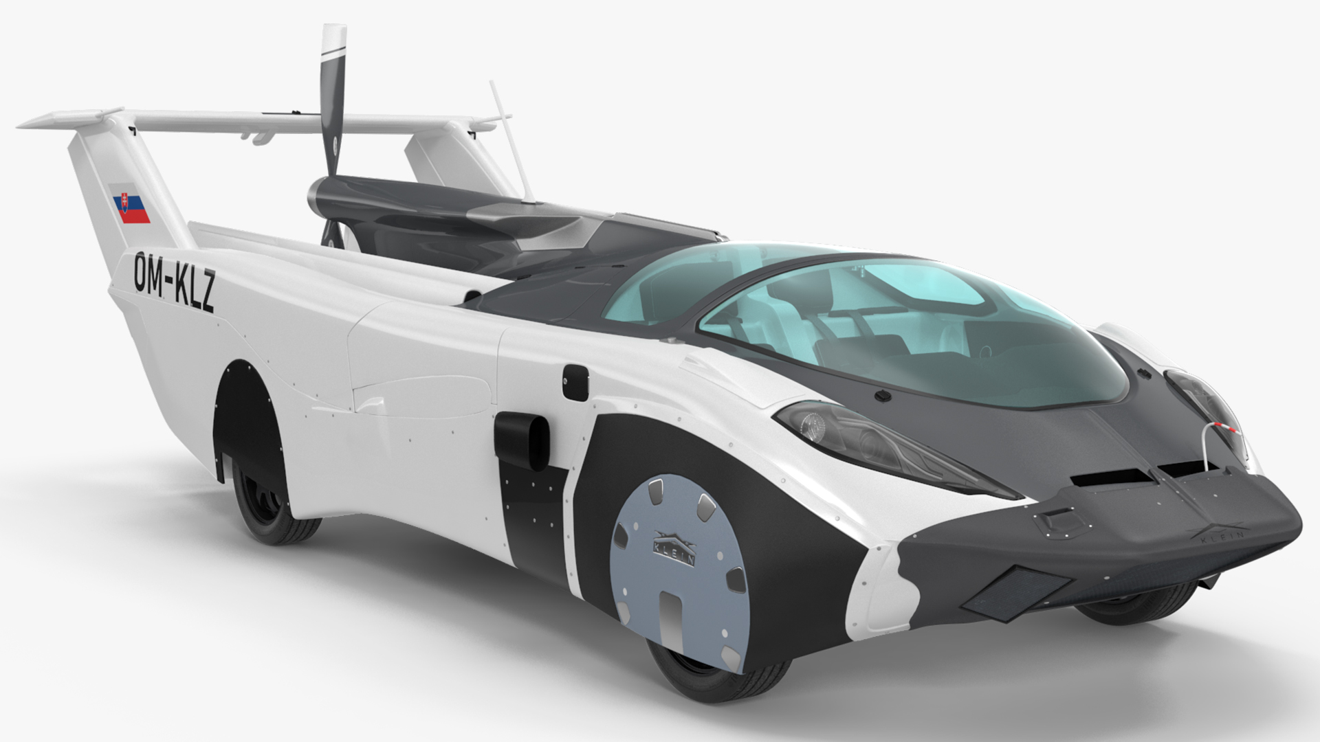 AirCar Rigged for Maya 3D