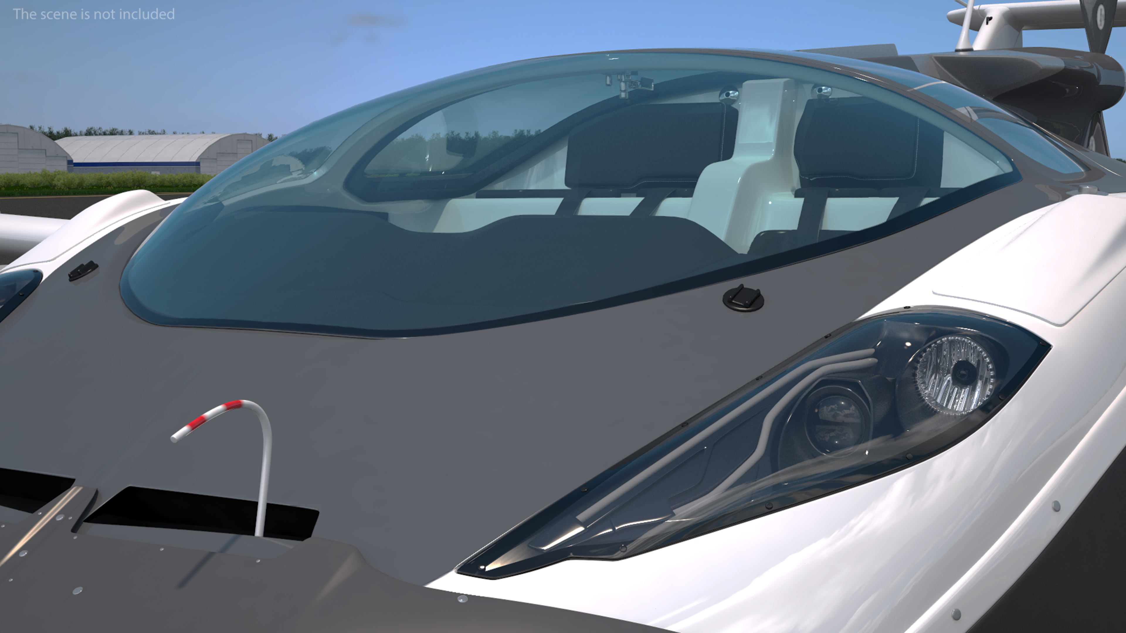 AirCar Rigged for Maya 3D