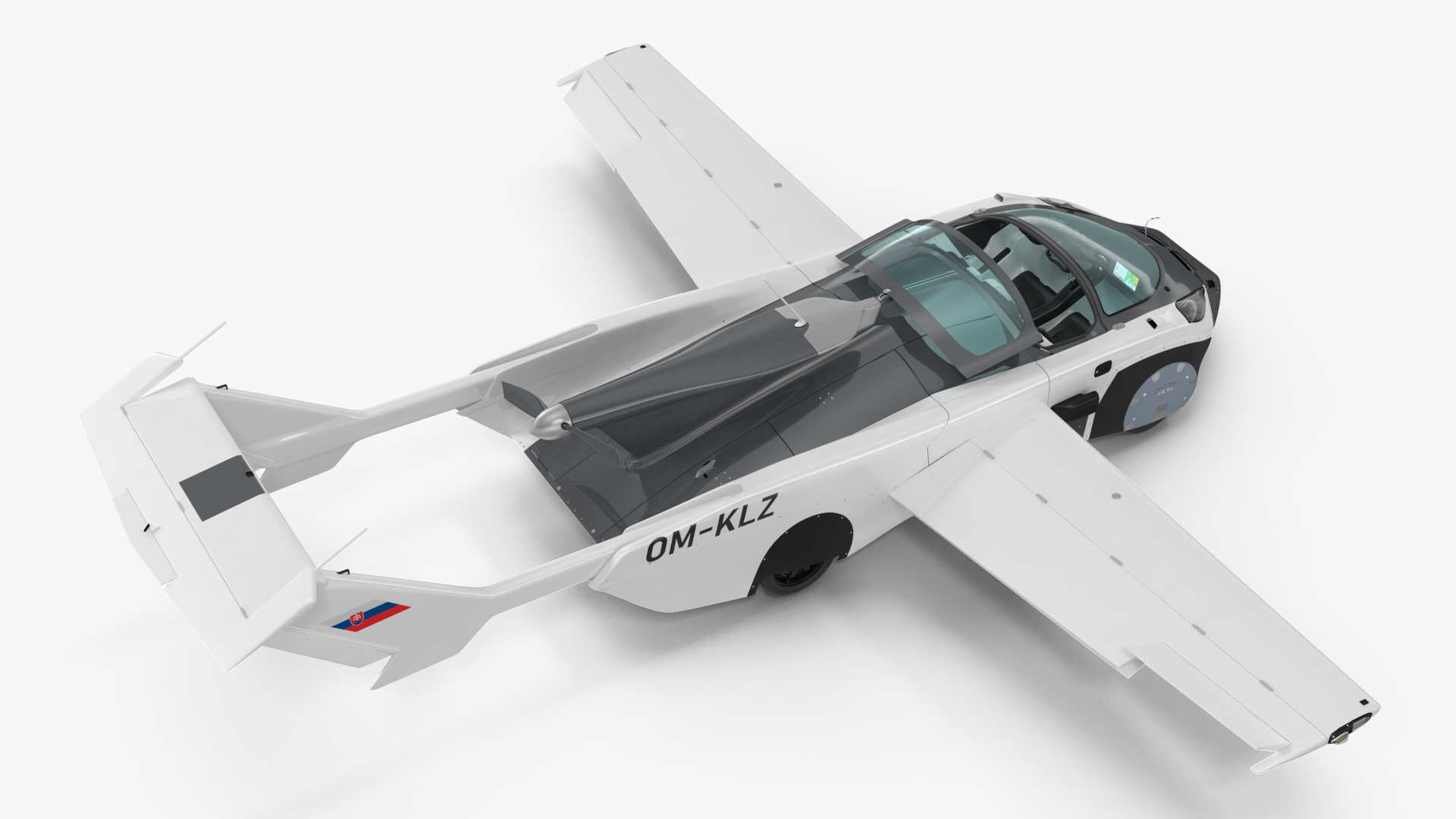 AirCar Rigged for Maya 3D