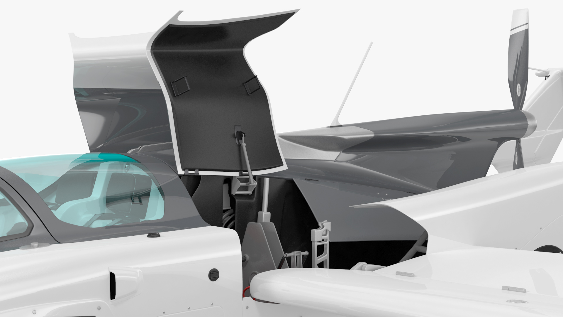 AirCar Rigged for Maya 3D