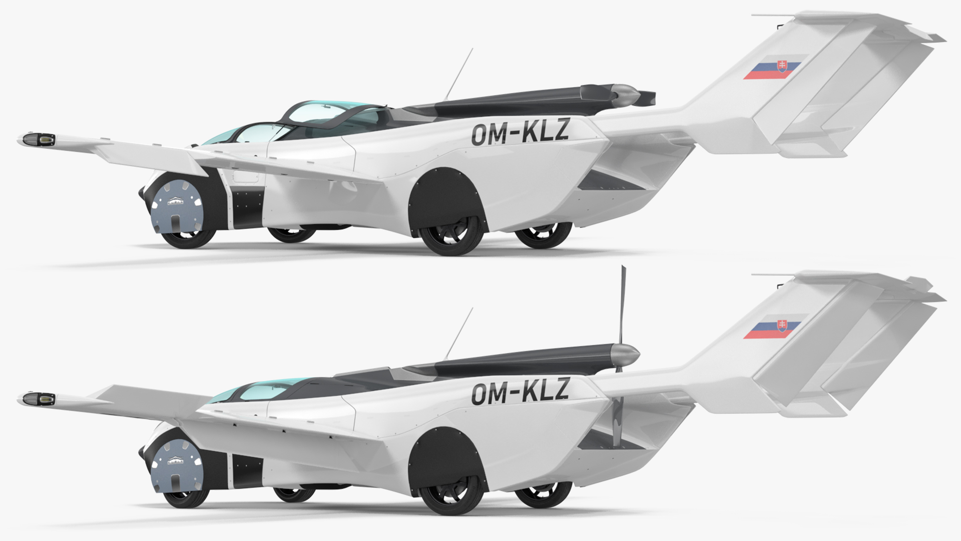 AirCar Rigged for Maya 3D