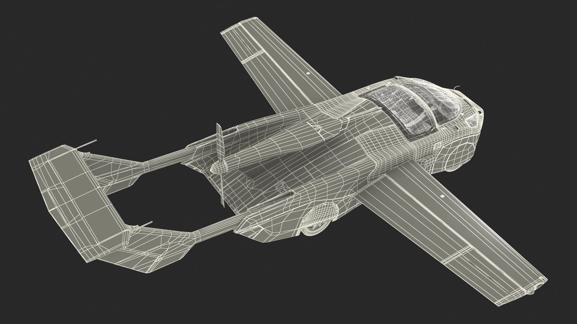 AirCar Rigged for Maya 3D