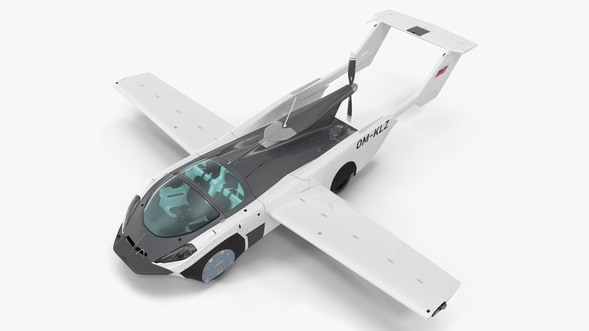 AirCar Rigged for Maya 3D