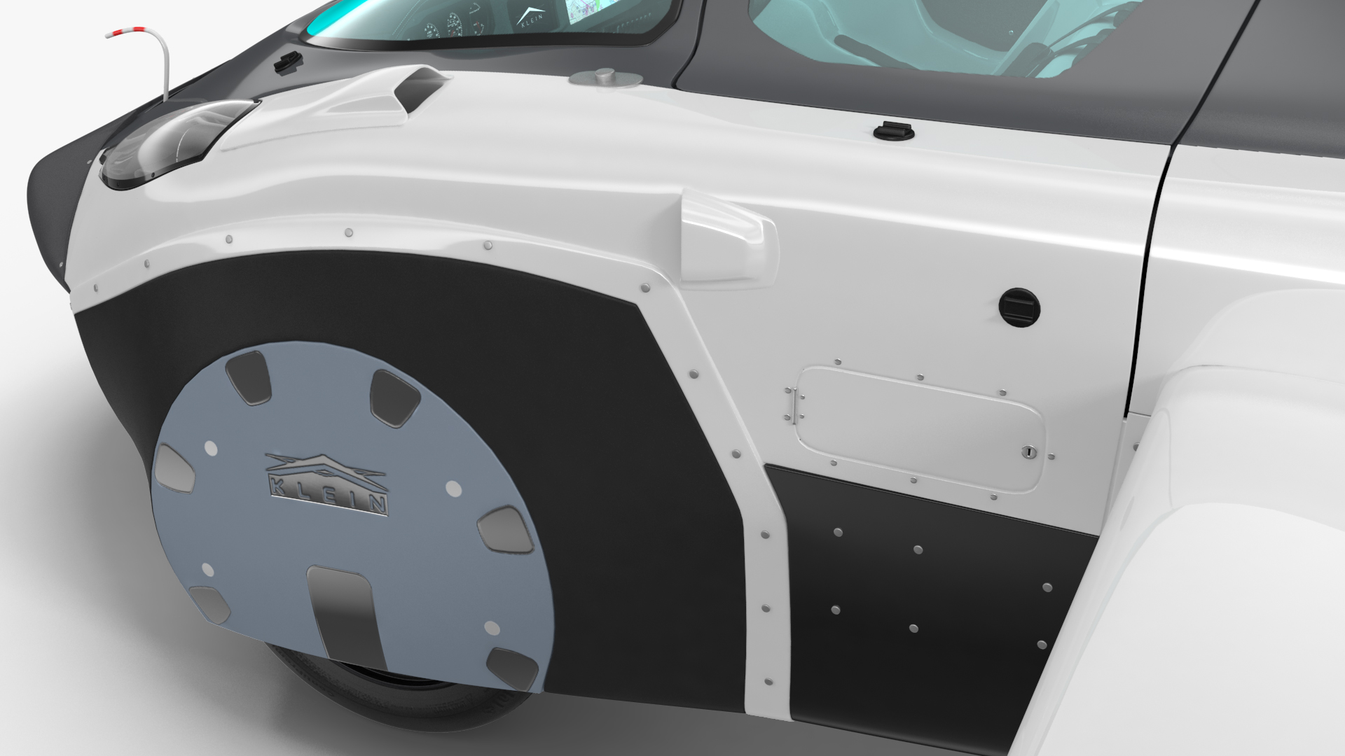 AirCar Rigged for Maya 3D
