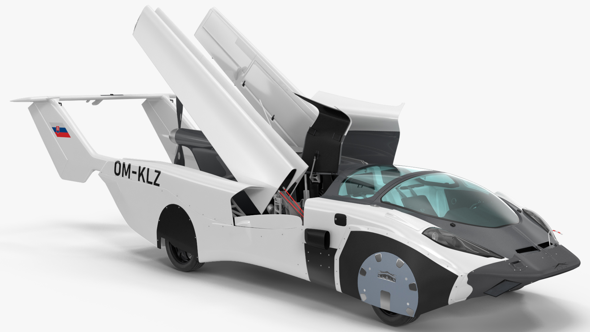 AirCar Rigged for Maya 3D