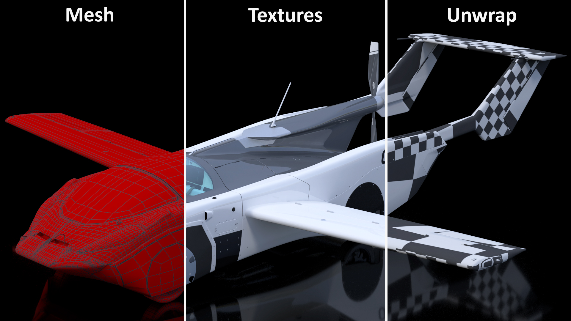 AirCar Rigged for Maya 3D