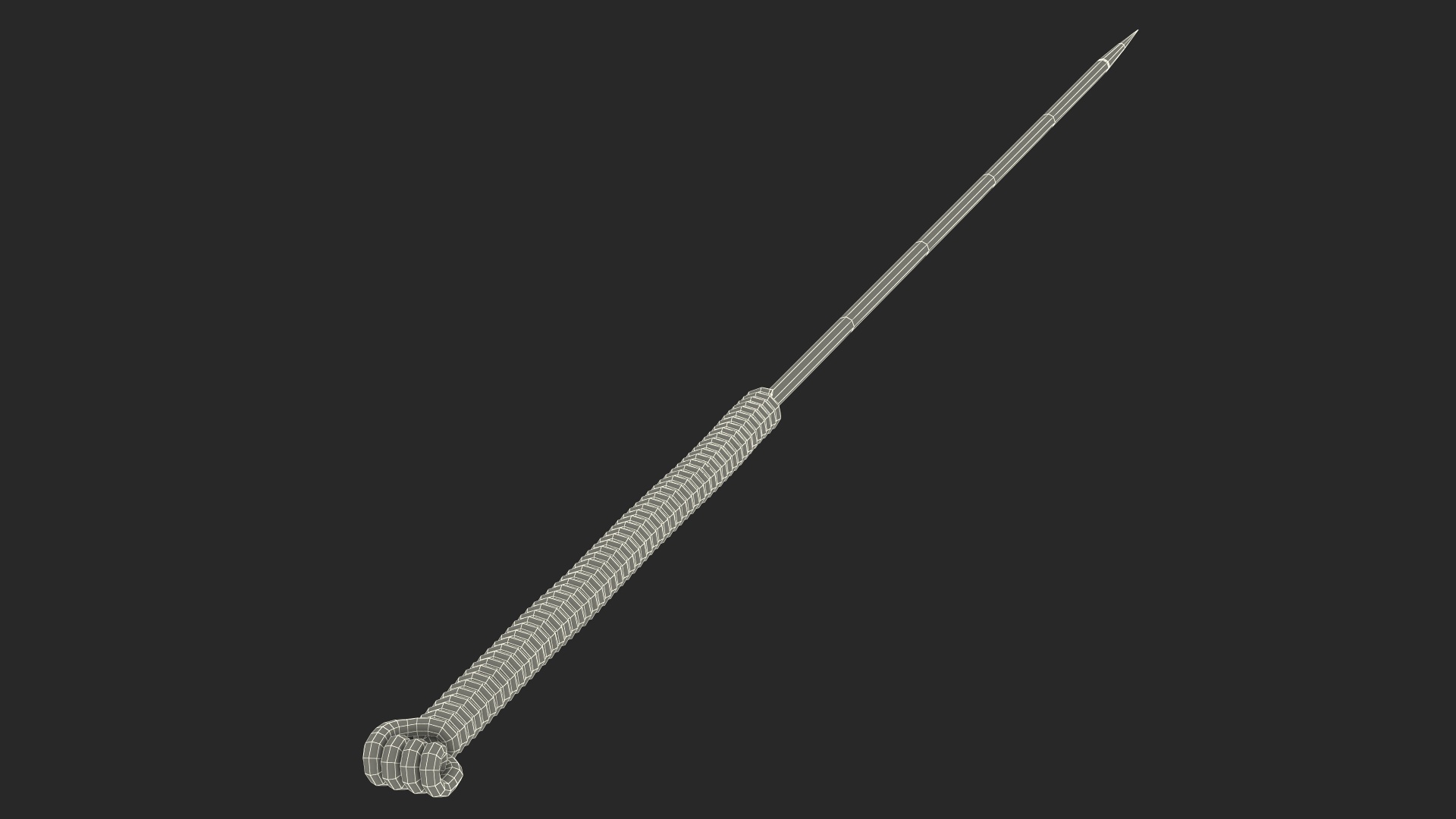 3D model Acupuncture Needles Set Silver