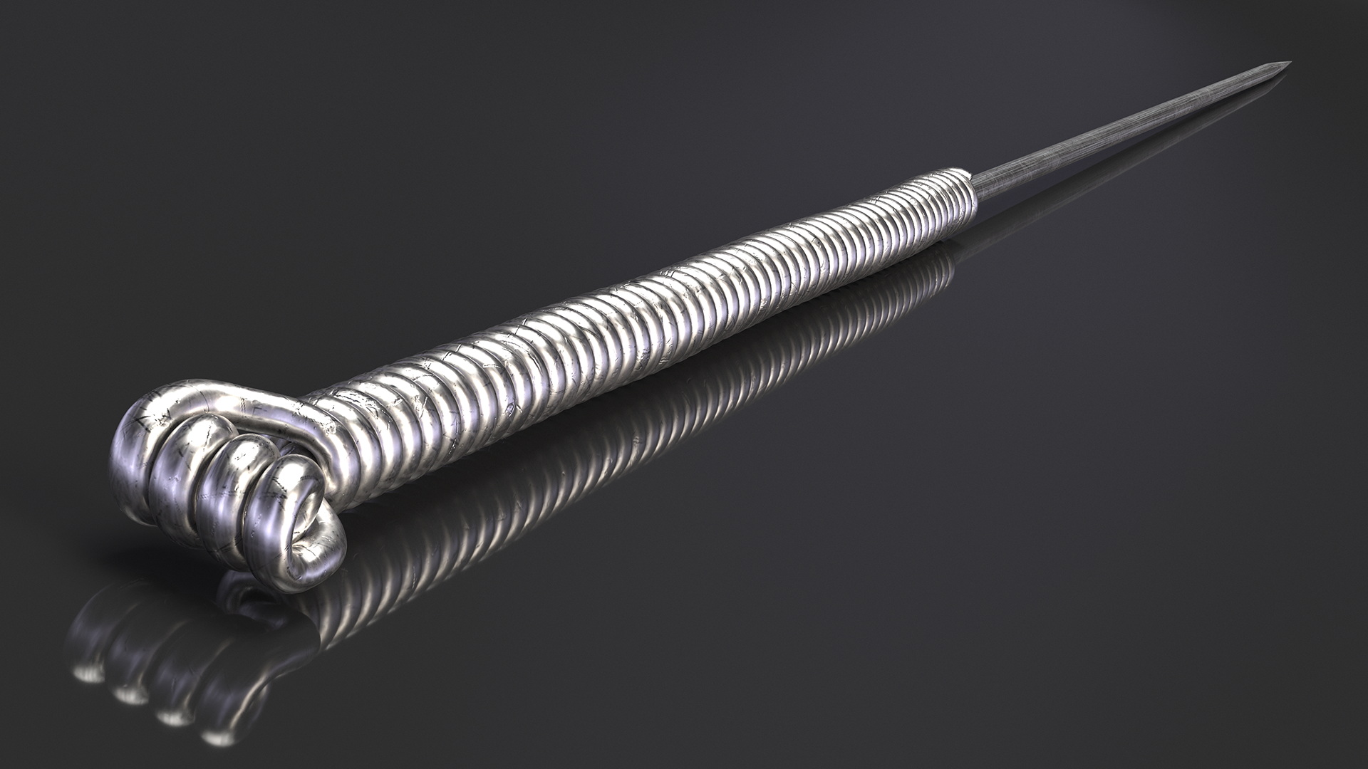3D model Acupuncture Needles Set Silver